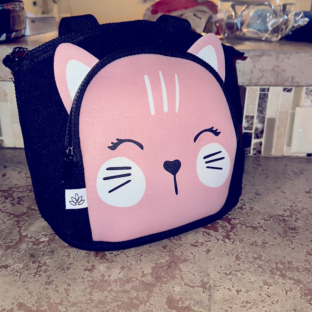 Kawaii Cat Lunch tote neoprene